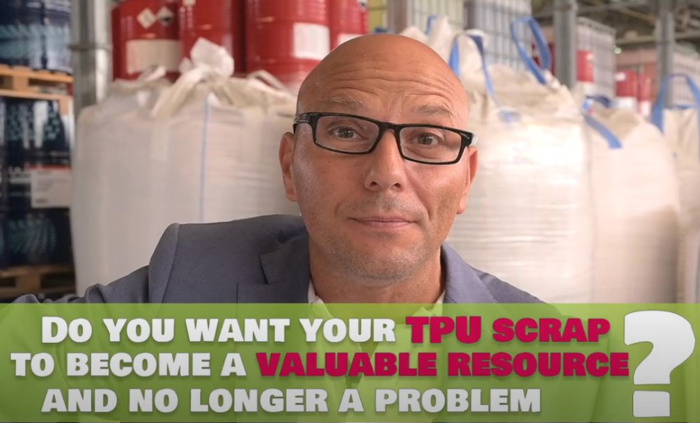 Video introduction of opportunities to give new value to TPU scrap thanks to Gianeco